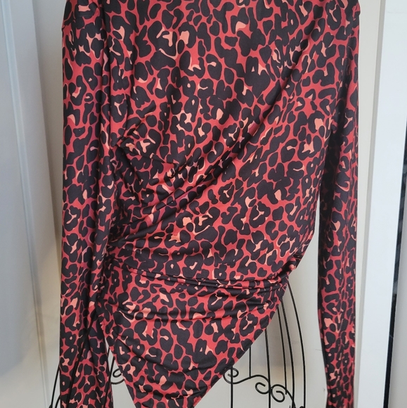 Red Leopard Print Bodysuit - Picture 4 of 4